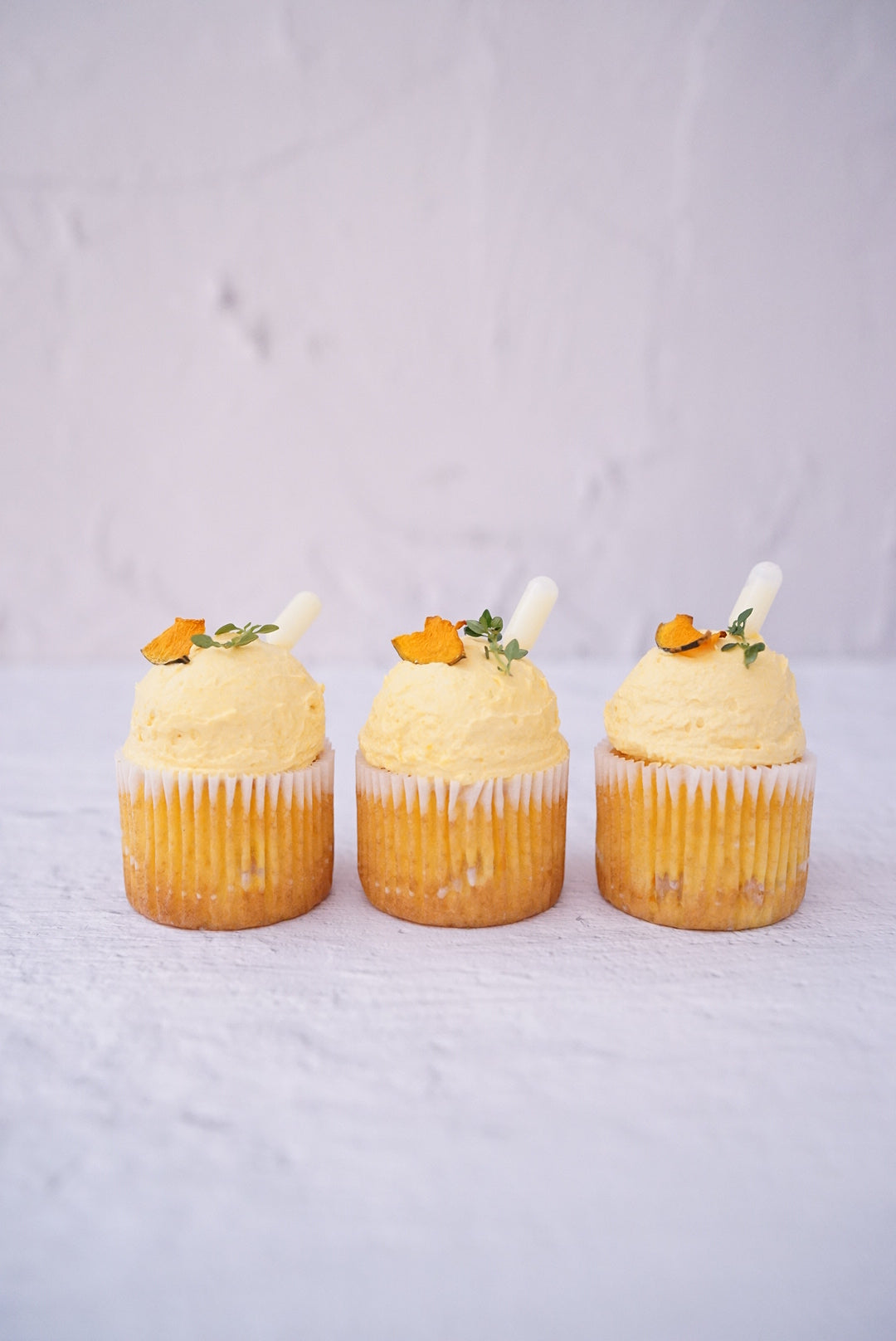 Assorted fresh cream cupcakes