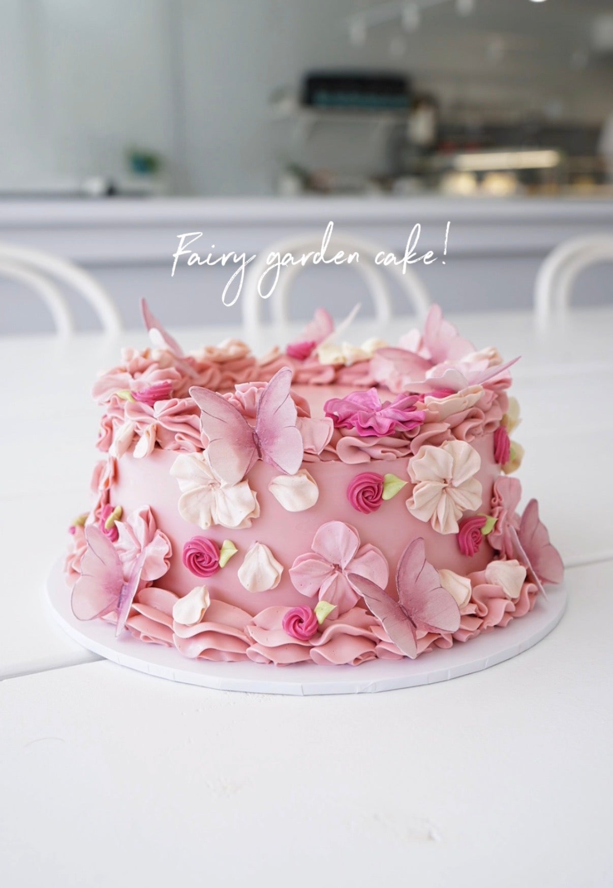 Fairy garden cake