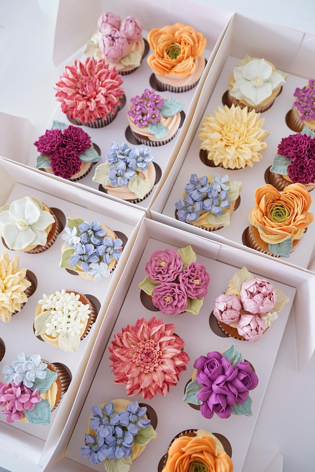 Premium floral cupcakes