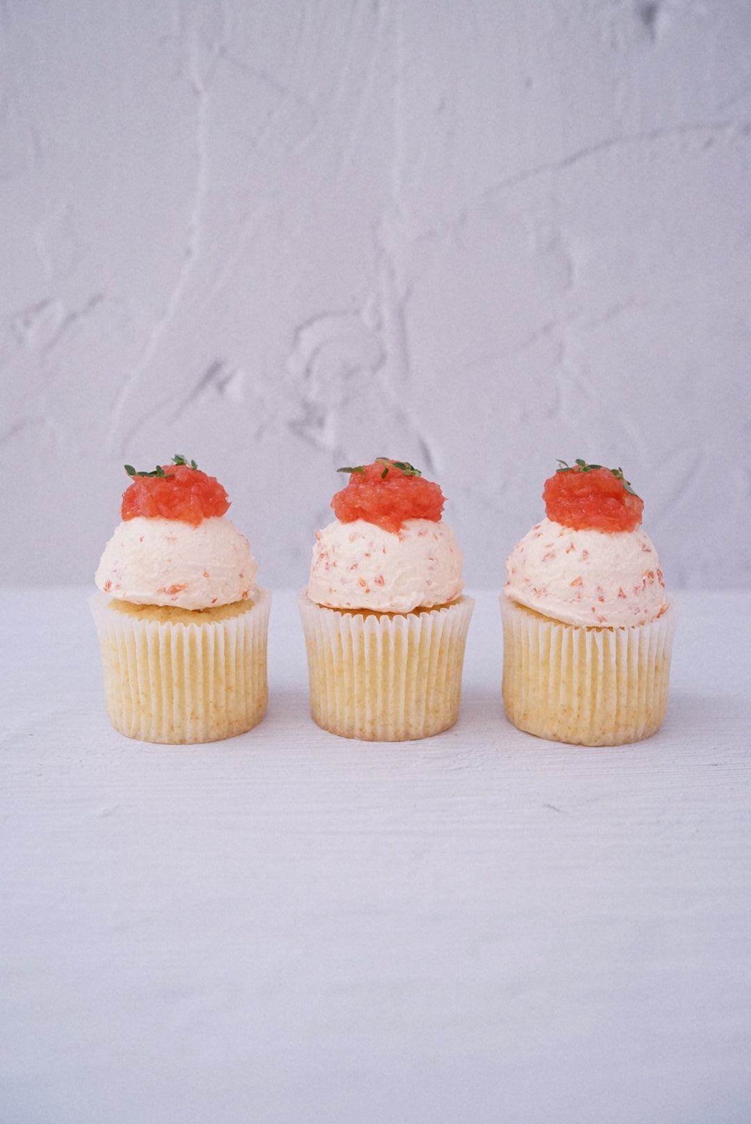 Assorted fresh cream cupcakes