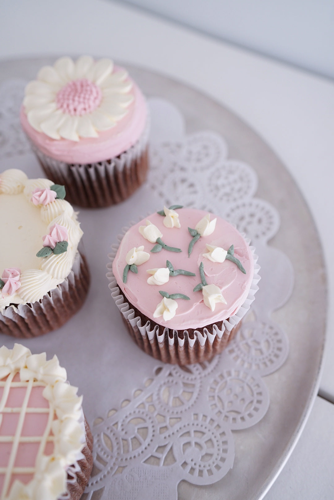 Pink Floral Cupcakes - Private Workshop