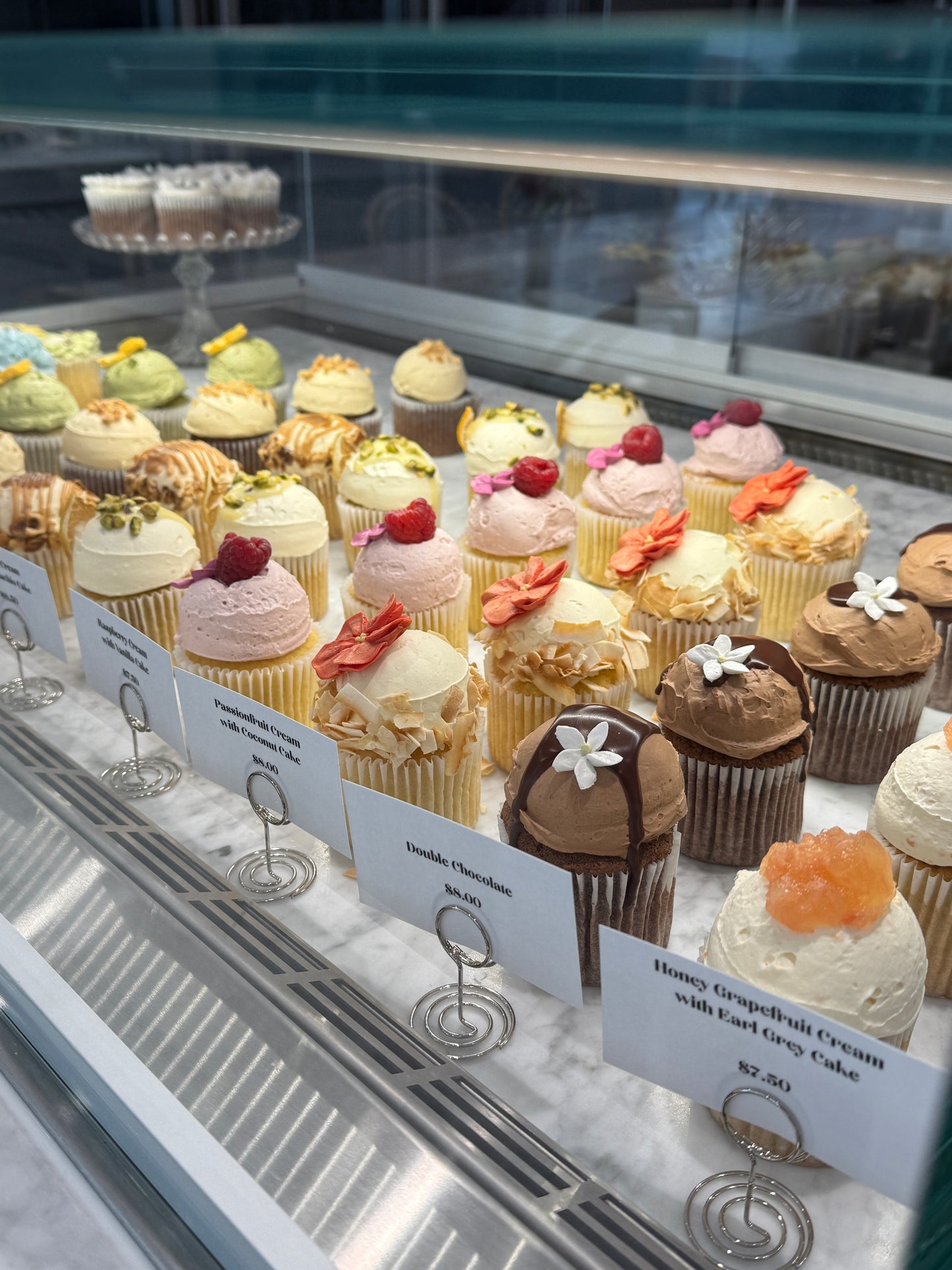 Assorted fresh cream cupcakes